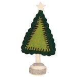 m. lynne designs tall wool felt tree with embroidery
