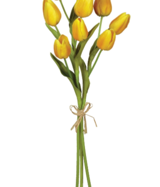 available at m. lynne designs Yellow Tulip Bundle, 17"
