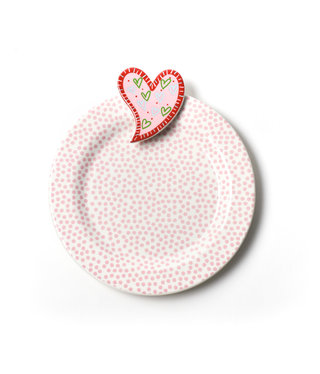 happy everything Heart Embellishment Plate
