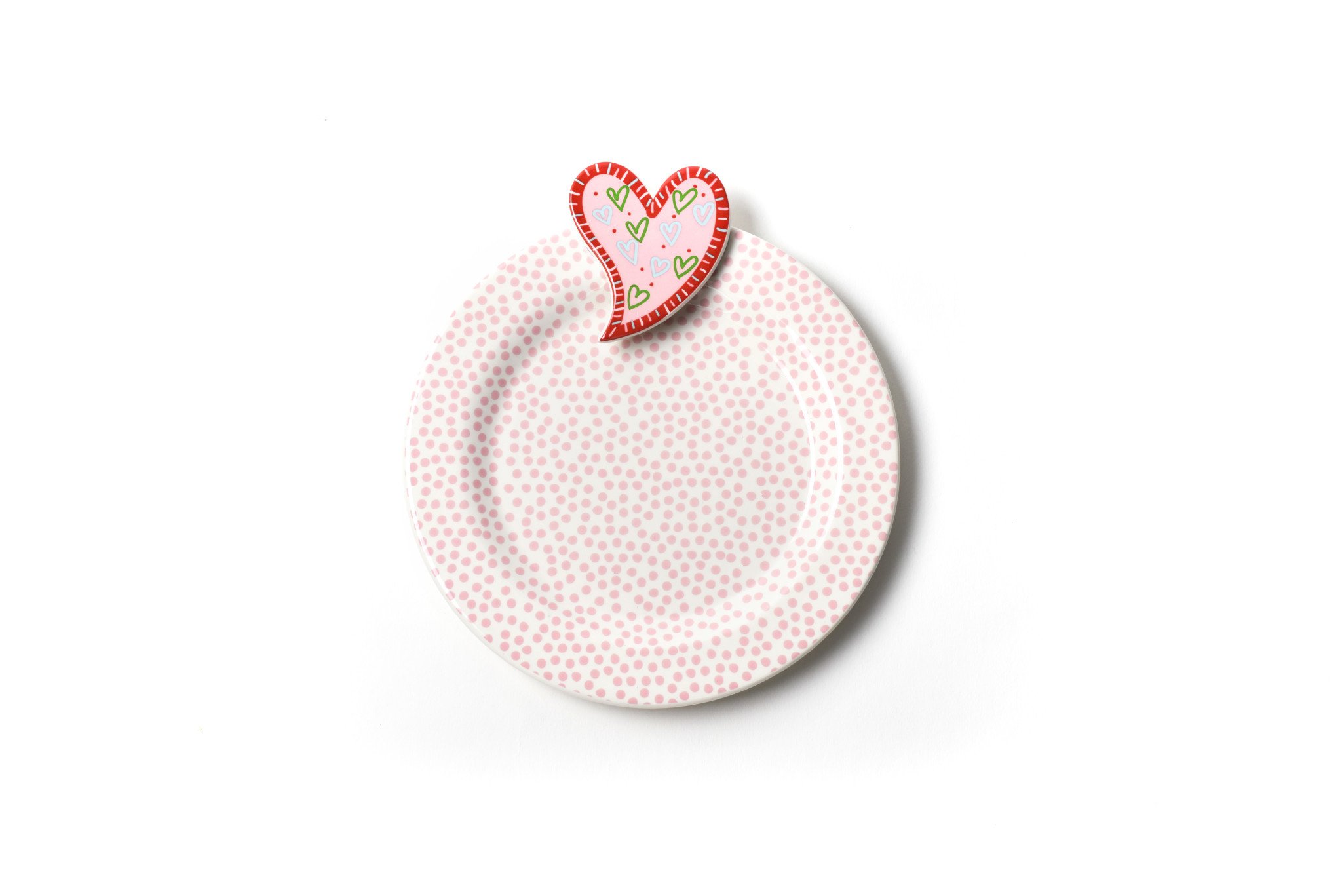 happy everything Heart Embellishment Plate