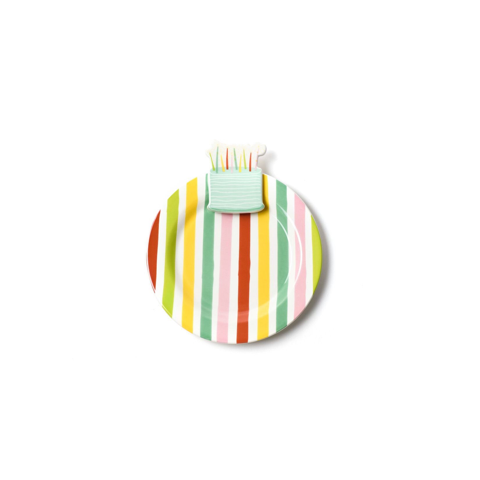 happy everything sparkle cake embellishment plate