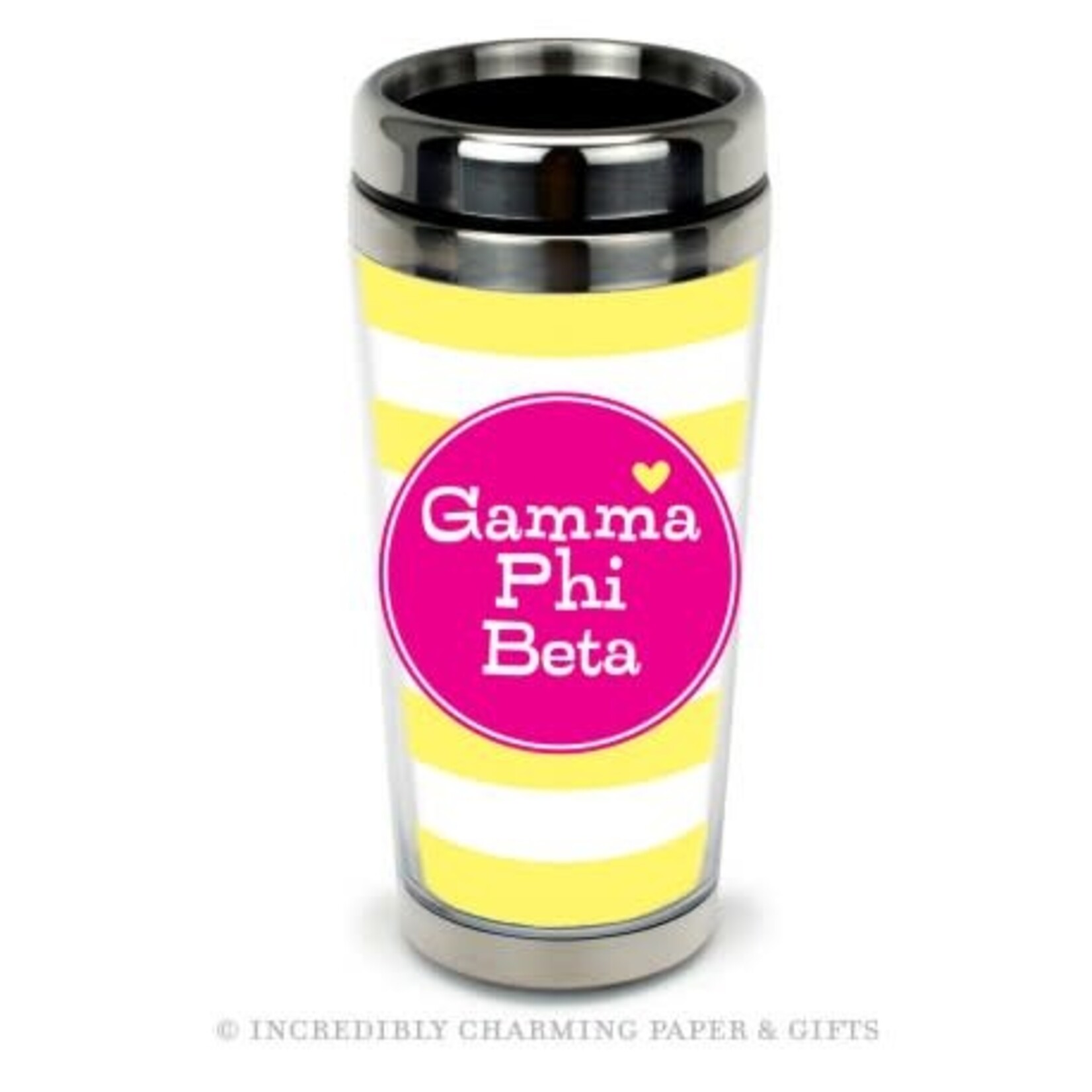 m. lynne designs gamma phi beta cabana stainless steel mug