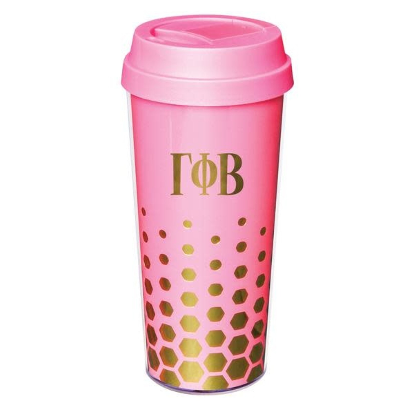 m. lynne designs gamma phi beta coffee tumbler
