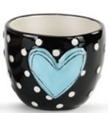 available at m. lynne designs Heart Vases