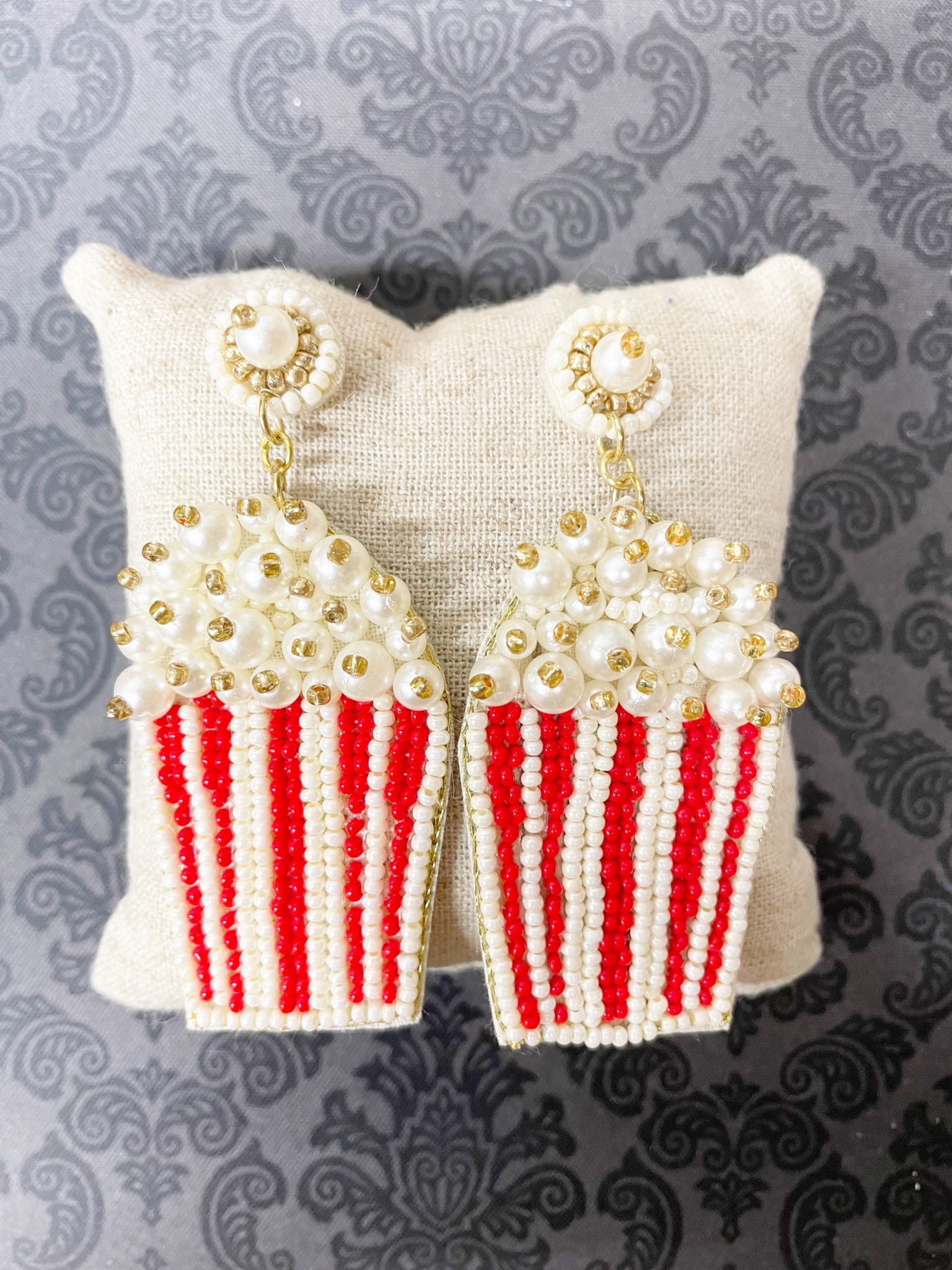available at m. lynne designs Beaded Popcorn Earring