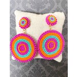 m. lynne designs bright bead round earring