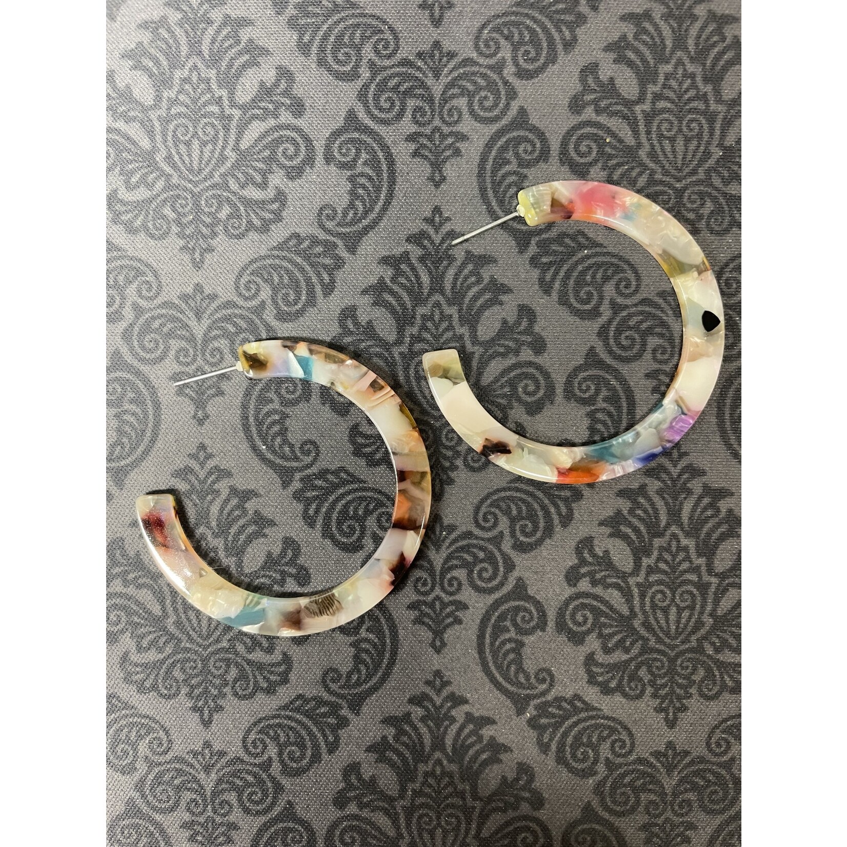 m. lynne designs acrylic hoop earring
