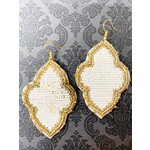 m. lynne designs beaded scallop earring
