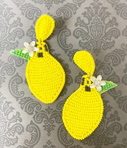 available at m. lynne designs Beaded Lemon Earring