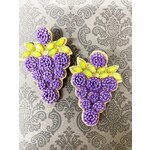 m. lynne designs beaded grapes earring