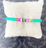 Bracelet, Green Slice with Colors