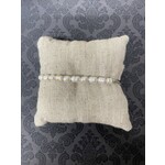 m. lynne designs pearl with silver paperclip chain bracelet