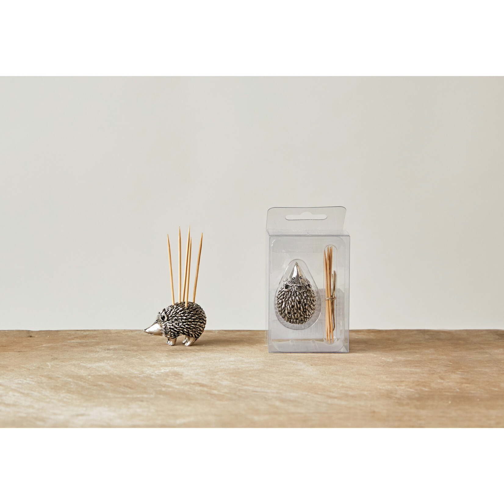 m. lynne designs hedgehog toothpick holder