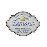 m. lynne designs when life gives you lemons metal sign