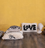 available at m. lynne designs Black & White Love Shag Pillow