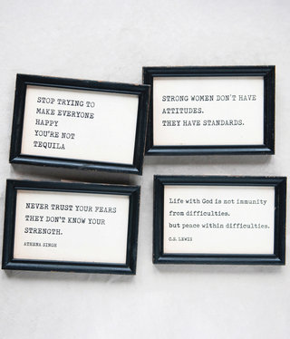 available at m. lynne designs Framed Quotes