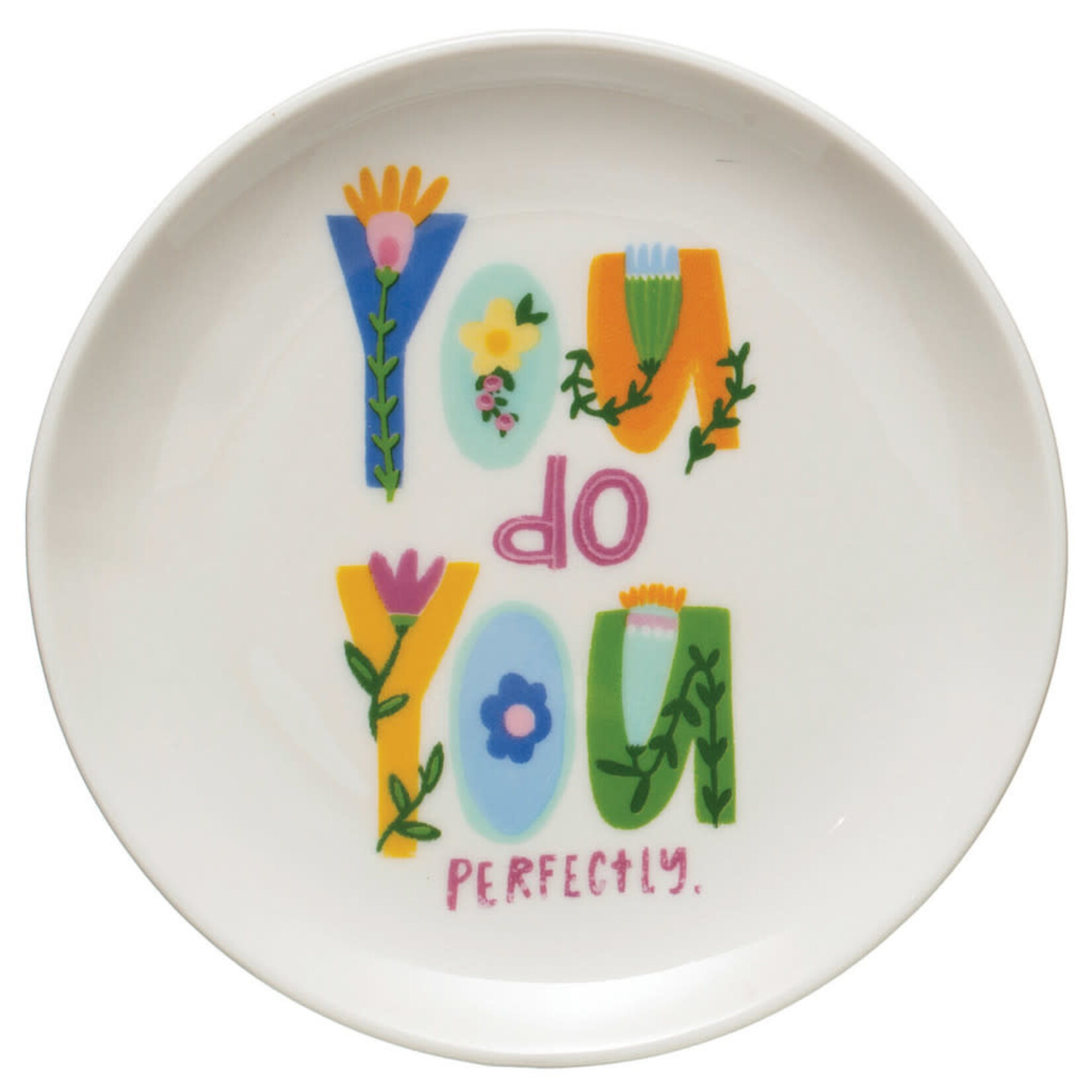 m. lynne designs trinket dish with colorful quote