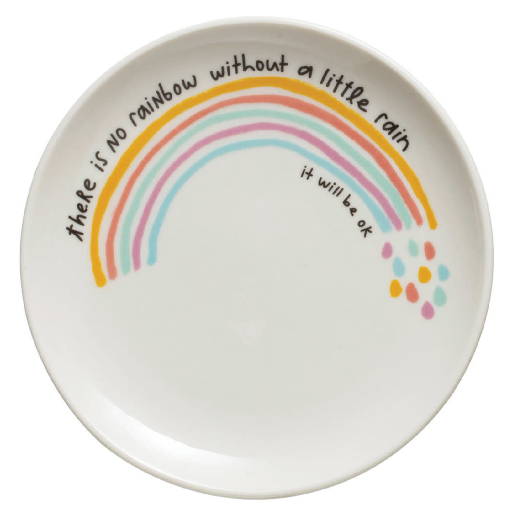 m. lynne designs trinket dish with colorful quote