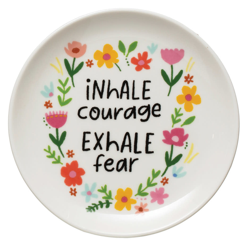 available at m. lynne designs Trinket Dish with Colorful Quote