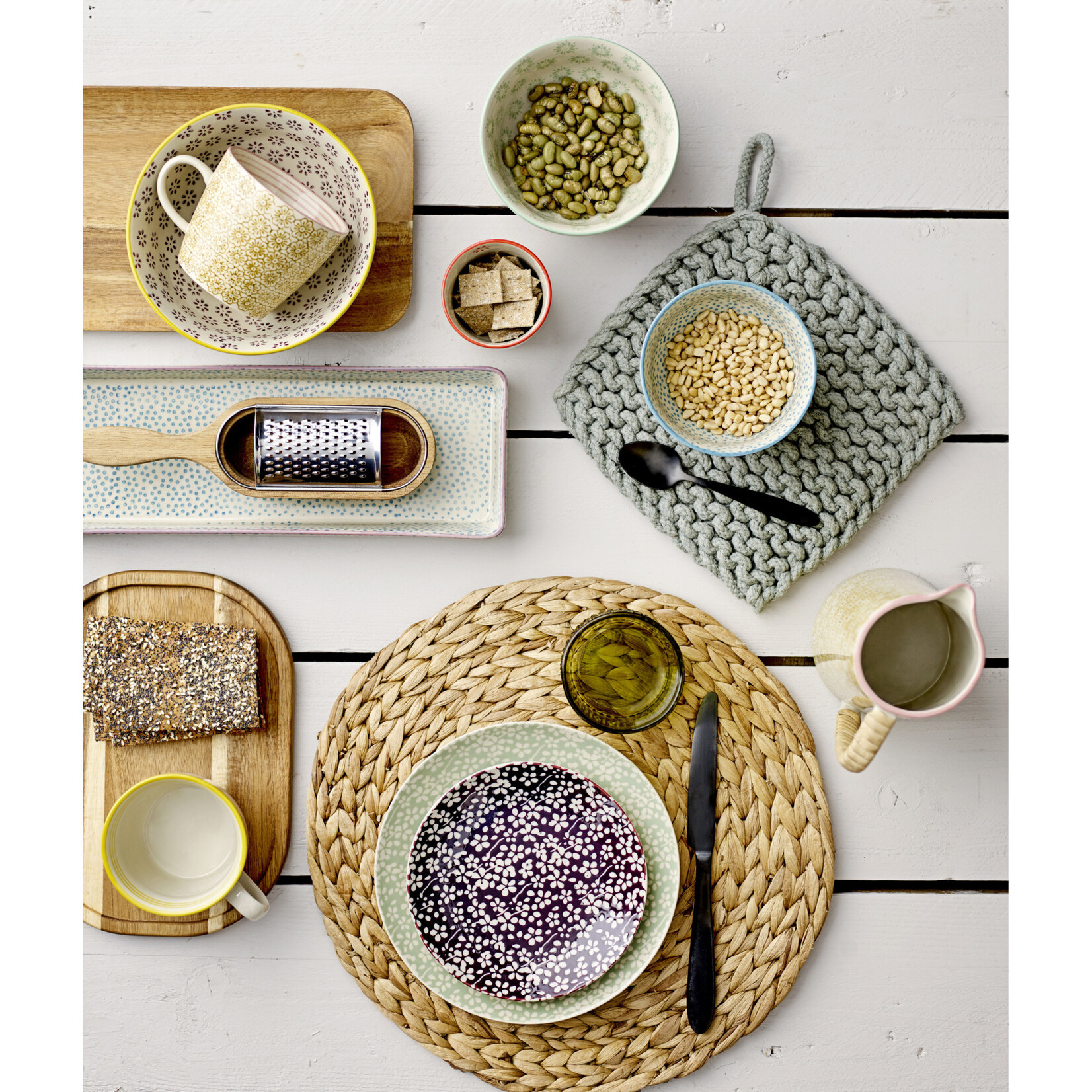 cotton crocheted pot holder