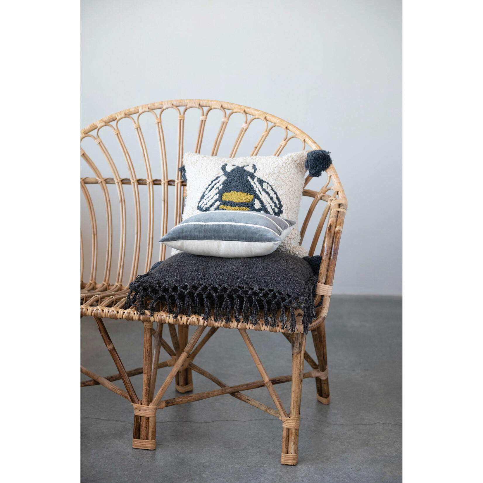 m. lynne designs pagoda and palms tea towel