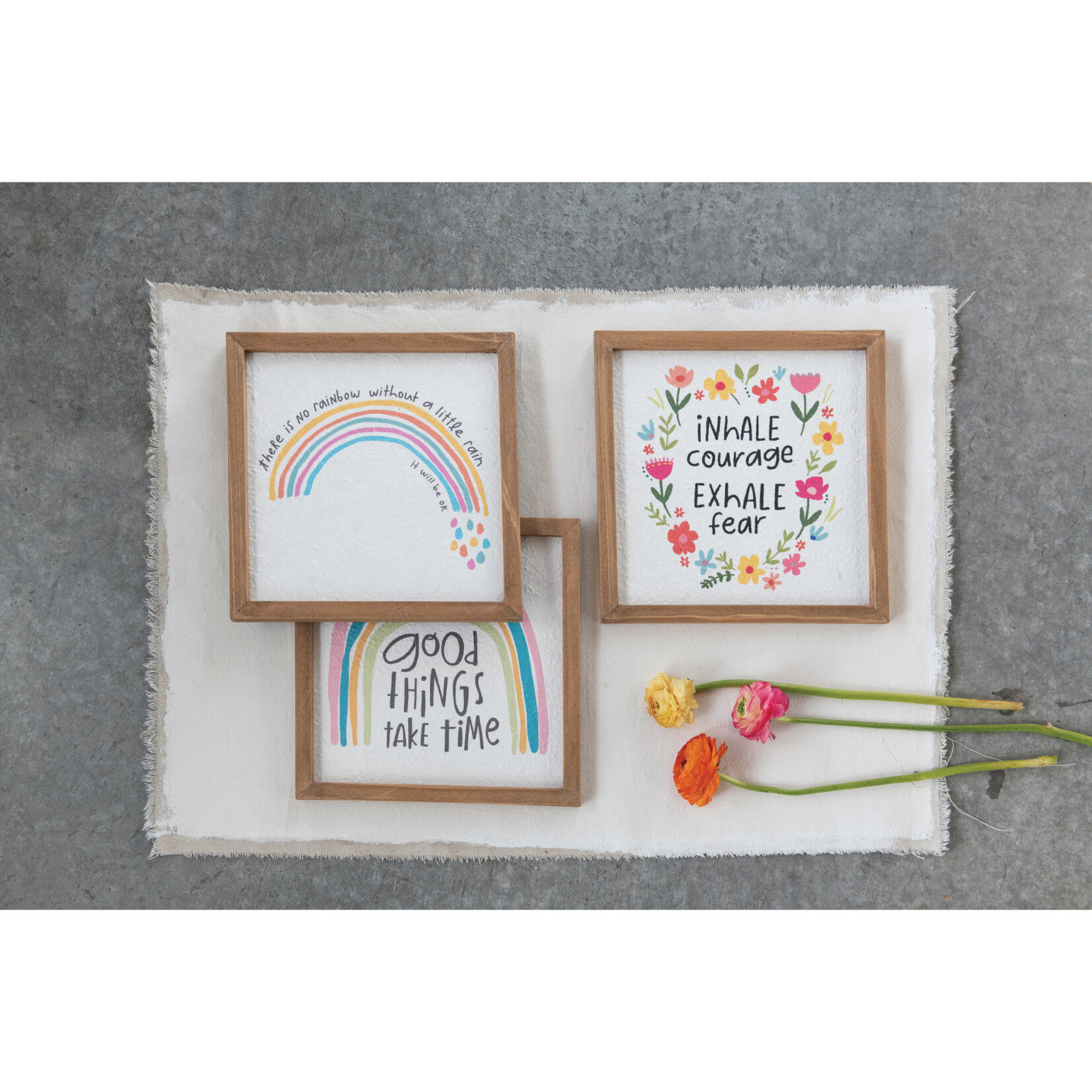 m. lynne designs colorful framed quote
