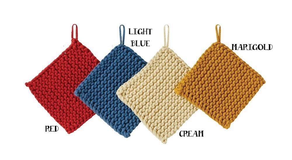 Cotton Crocheted Pot Holder