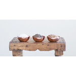 m. lynne designs hammered metal pinch pot bowl