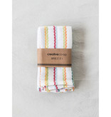 available at m. lynne designs Woven Cotton Stripes Napkins