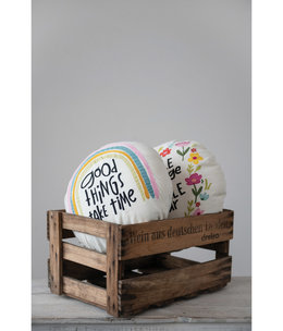 Round Pillow with Quote