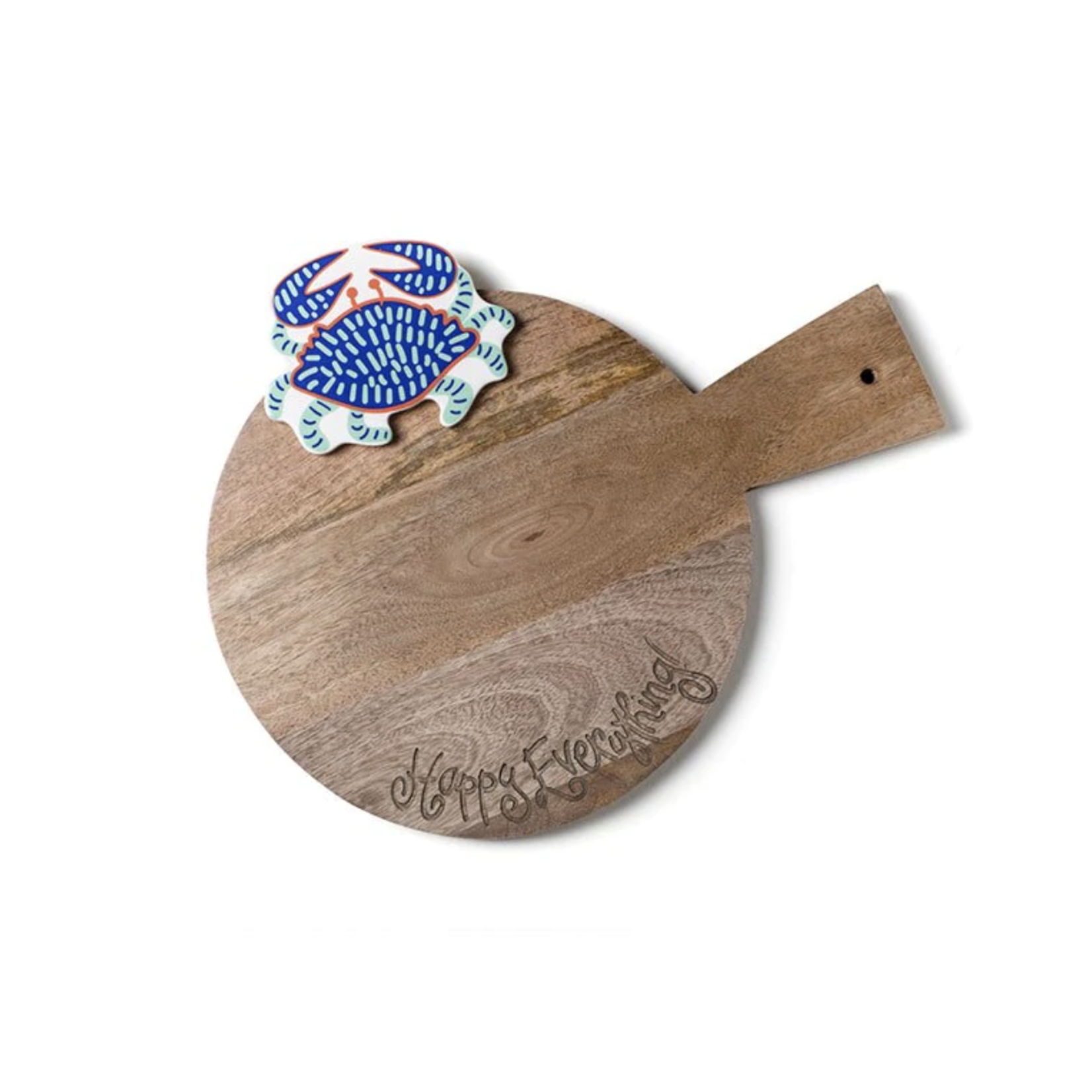 happy everything mini wooden serving board