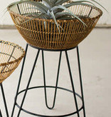 available at m. lynne designs Bamboo Basket on Metal Stand