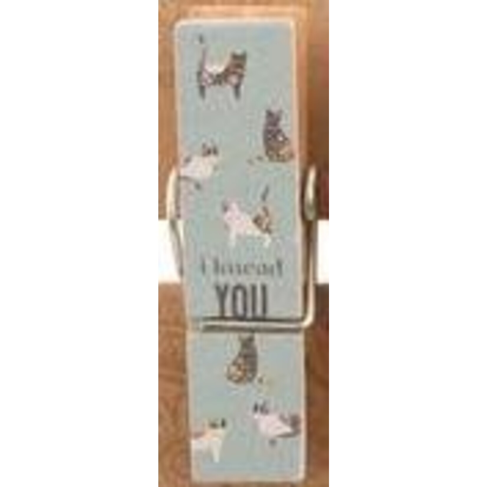m. lynne designs pastel cat chip clip