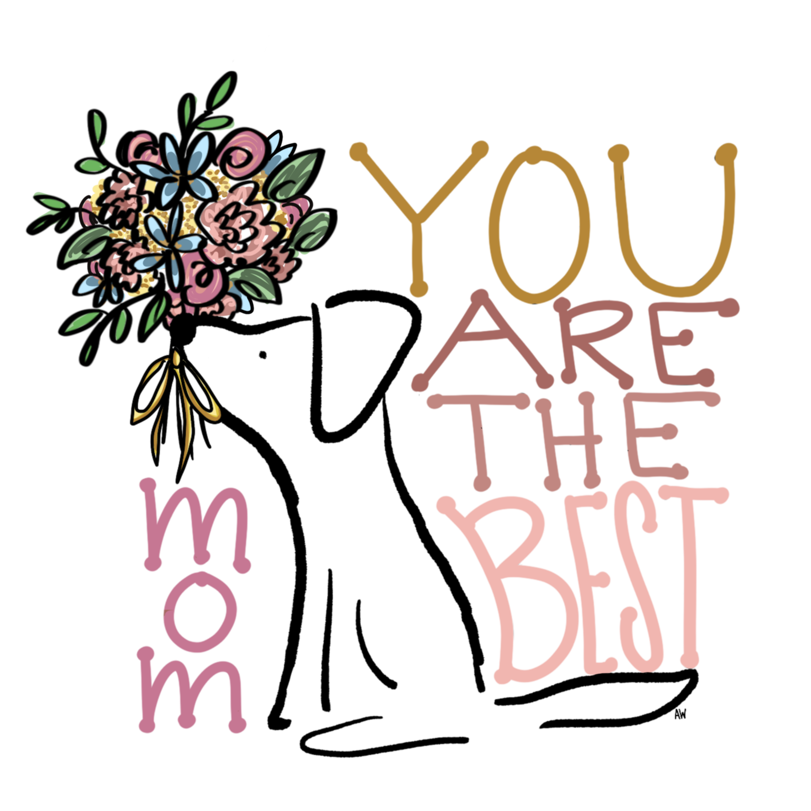m. lynne designs you are the best mom card