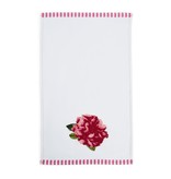 available at m. lynne designs Red Rosy Embroidered Tea Towel