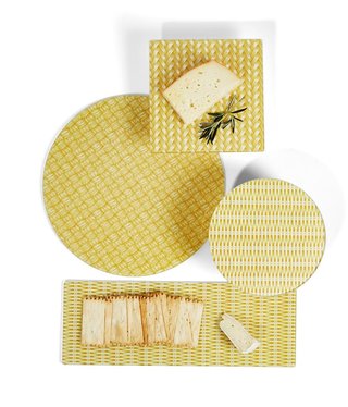 available at m. lynne designs Rattan Weave Serving Tray