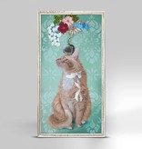 available at m. lynne designs Floofy Cat Framed Canvas