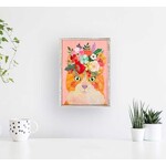 m. lynne designs mystic the cat framed canvas