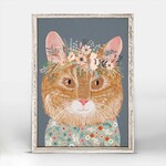 m. lynne designs ginger the cat framed cat