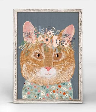 available at m. lynne designs ginger the cat framed cat