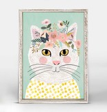 available at m. lynne designs Grey the Cat Framed Canvas