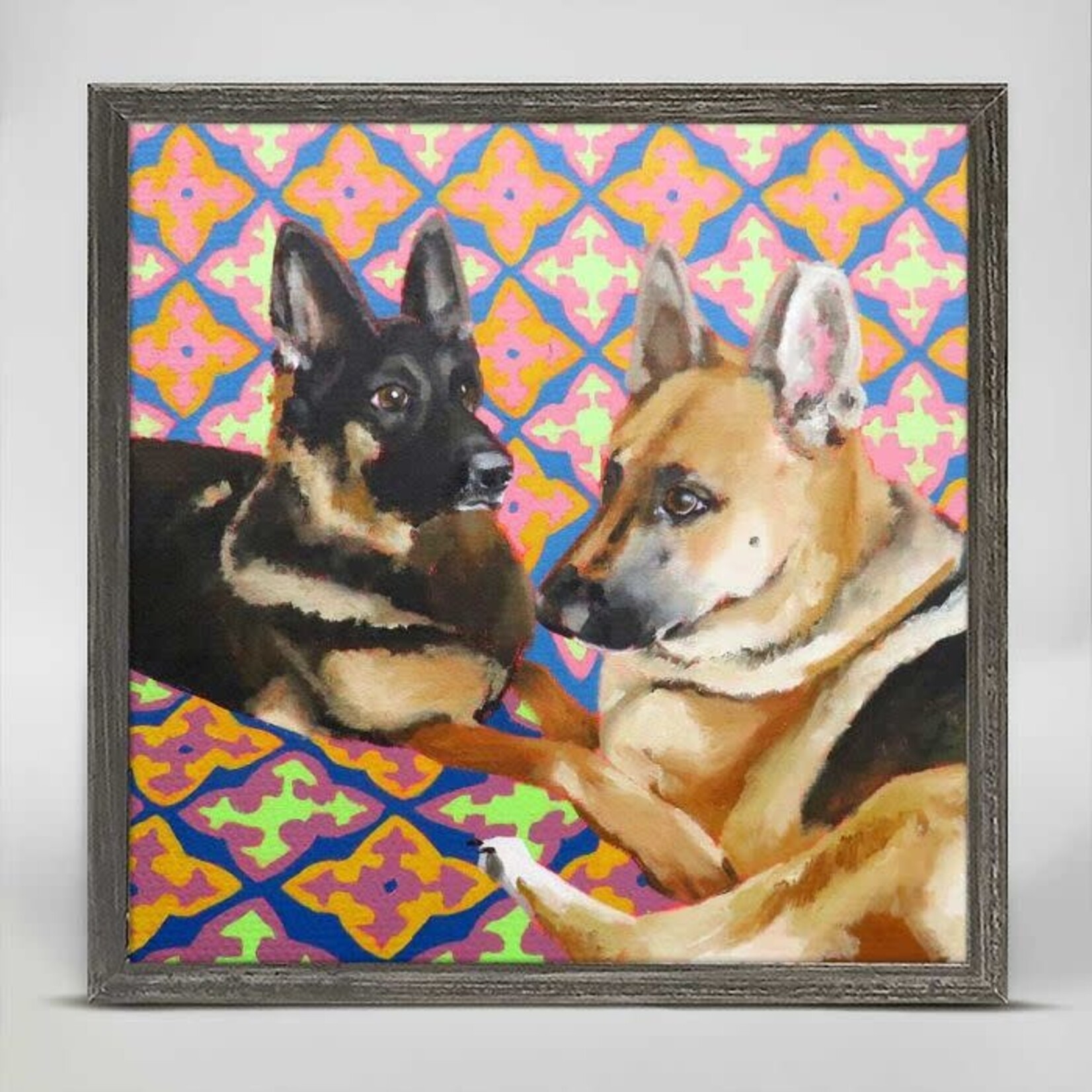 m. lynne designs foster & iris framed canvas