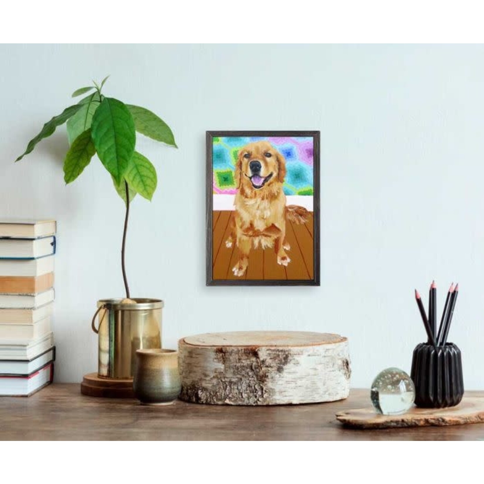 m. lynne designs shadow framed canvas