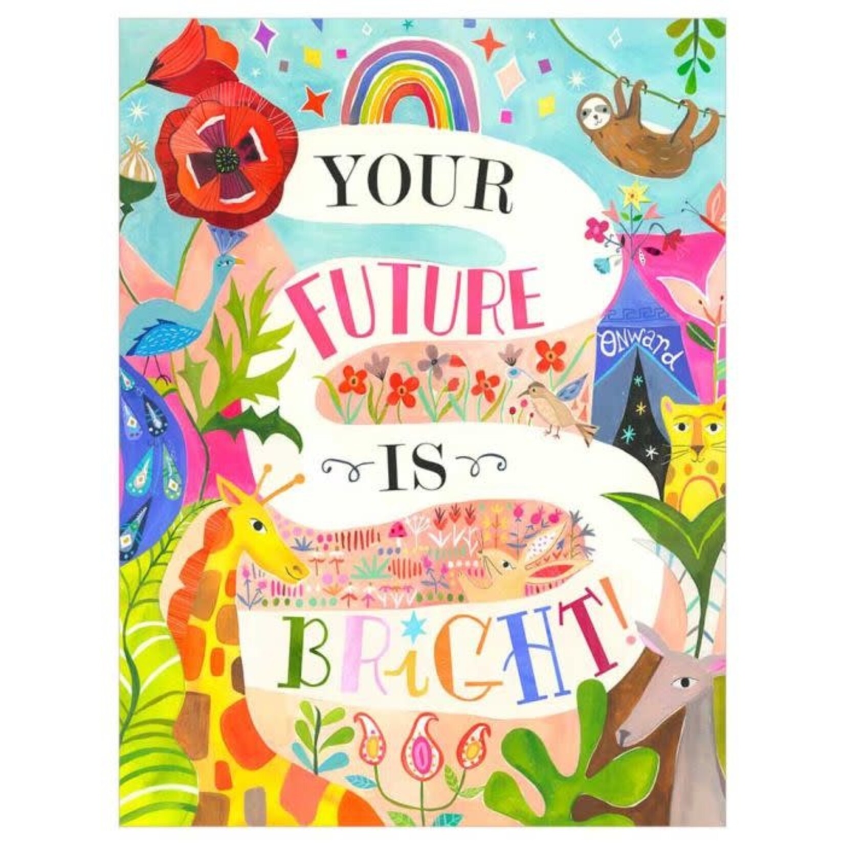 m. lynne designs your future is bright canvas