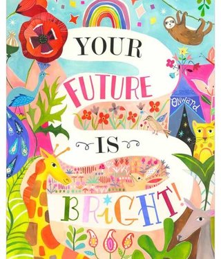available at m. lynne designs Your Future is Bright Canvas
