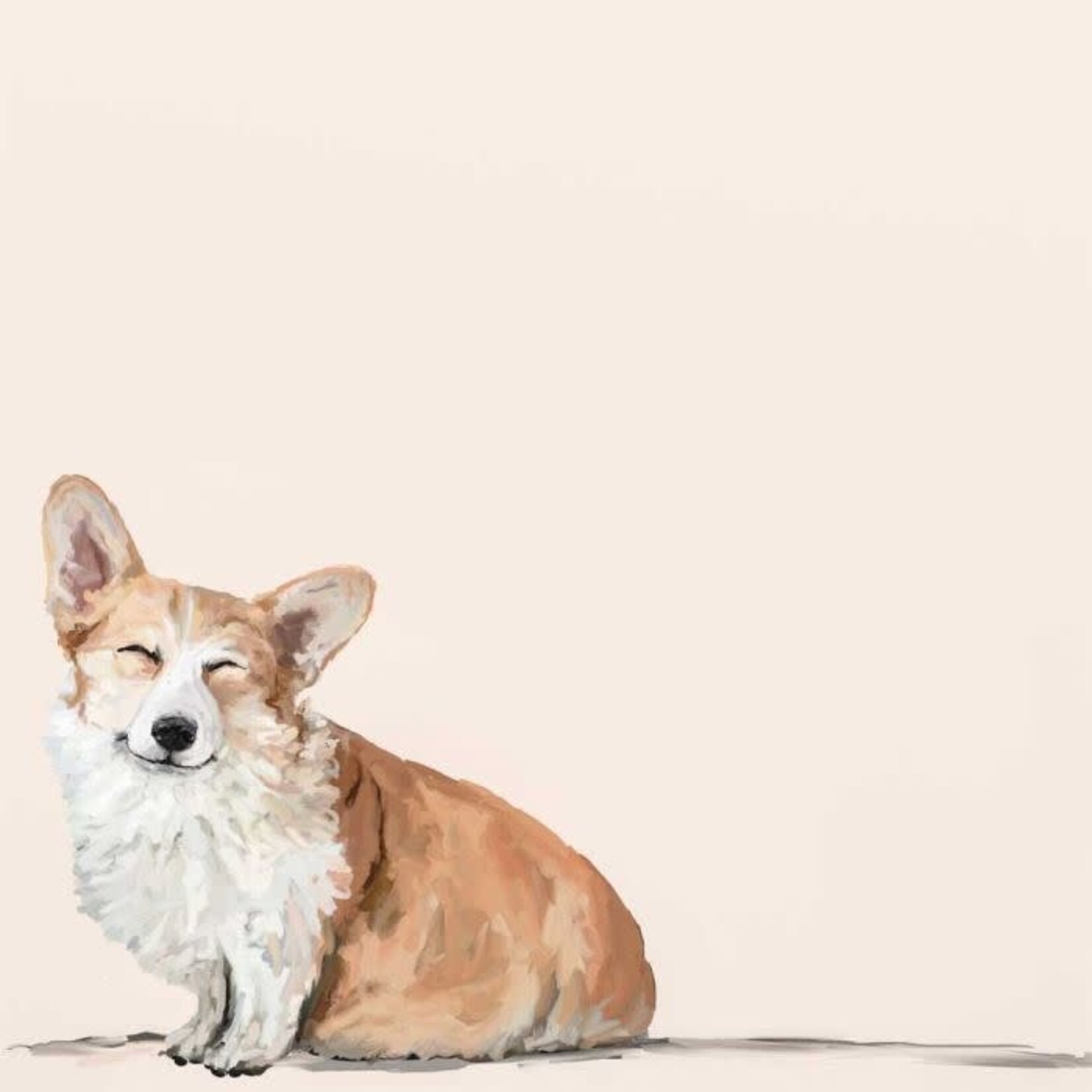 m. lynne designs happiest dogs are corgis framed canvas