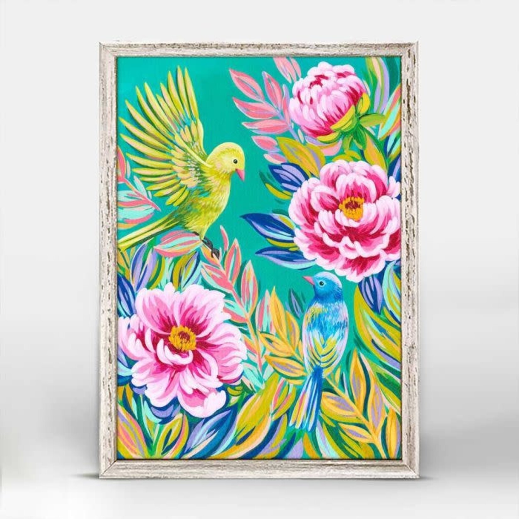 m. lynne designs woven in song framed canvas