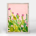 m. lynne designs cactus floral framed canvas