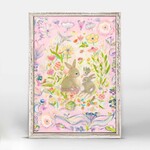 m. lynne designs bunny world framed canvas