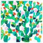 m. lynne designs prickly pear bloom framed canvas